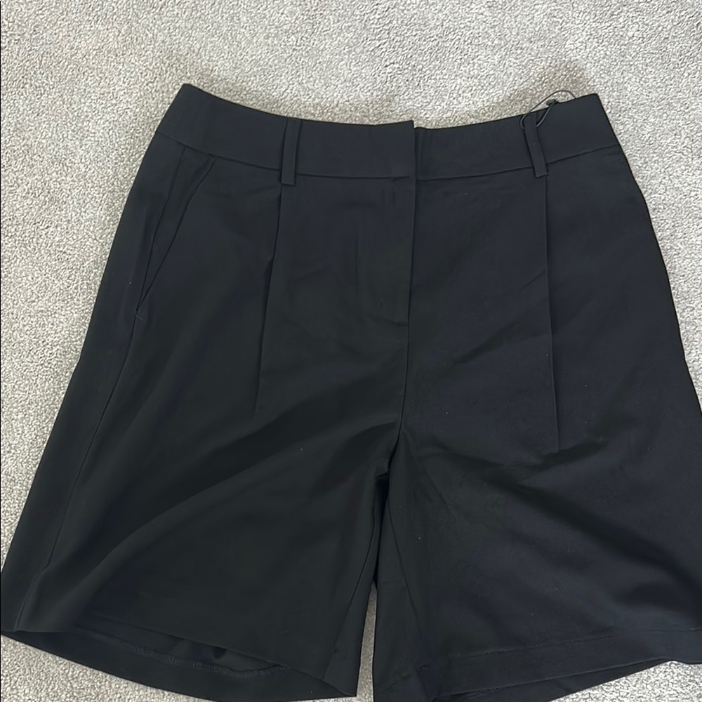 Black Tailored business shorts